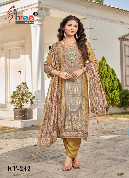 Shree Kt 242 Viscose Maslin Printed Wholesale Salwar Suits Suppliers In Mumbai
